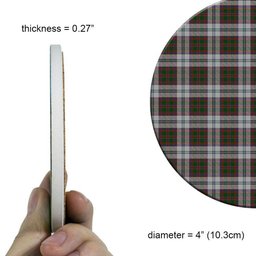 ScotsTee Shop Scottish Stewart of Appin Dress Tartan Drinks Coasters – Wood, Rubber, Ceramic
