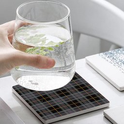 ScotsTee Shop Scottish Turnbull, Dress Bruce Tartan Drinks Coasters – Wood, Rubber, Ceramic