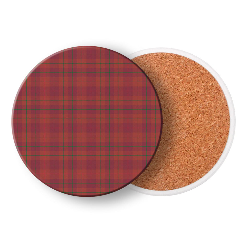 ScotsTee Shop Scottish Stirling of Keir Ancient Tartan Drinks Coasters – Wood, Rubber, Ceramic