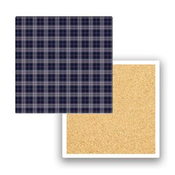 ScotsTee Shop Scottish Yokohama Takashimaya Blue Tartan Drinks Coasters – Wood, Rubber, Ceramic