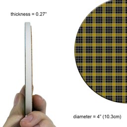ScotsTee Shop Scottish Thain Dress 1 Tartan Drinks Coasters – Wood, Rubber, Ceramic