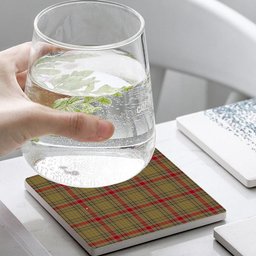 ScotsTee Shop Scottish Sutherland of Duffus Tartan Drinks Coasters – Wood, Rubber, Ceramic