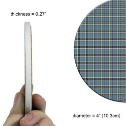 ScotsTee Shop Scottish Thomson Dress TS1383 Tartan Drinks Coasters – Wood, Rubber, Ceramic