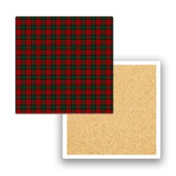 ScotsTee Shop Scottish Stewart of Atholl Tartan Drinks Coasters – Wood, Rubber, Ceramic