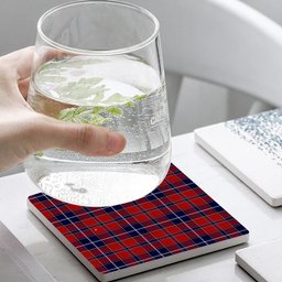 ScotsTee Shop Scottish Wishart Dress Tartan Drinks Coasters – Wood, Rubber, Ceramic