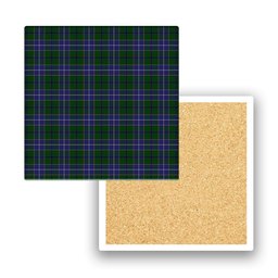 ScotsTee Shop Scottish Wishart Hunting Tartan Drinks Coasters – Wood, Rubber, Ceramic