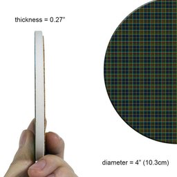 ScotsTee Shop Scottish Young Enterprise Scotland Tartan Drinks Coasters – Wood, Rubber, Ceramic