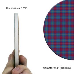 ScotsTee Shop Scottish Yarns to Yearn For Tartan Drinks Coasters – Wood, Rubber, Ceramic