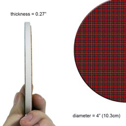 ScotsTee Shop Scottish Stewart Royal 1988 M&S Tartan Drinks Coasters – Wood, Rubber, Ceramic