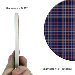 ScotsTee Shop Scottish Yamaha Marine Best In Class Tartan Drinks Coasters – Wood, Rubber, Ceramic