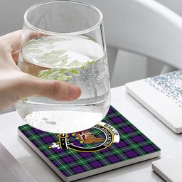 ScotsTee Shop Scottish Baillie Highland Society Ancient Crest Tartan Drinks Coasters – Wood, Rubber, Ceramic