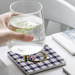 ScotsTee Shop Scottish Alexander of Menstry Dress Modern Crest Tartan Drinks Coasters – Wood, Rubber, Ceramic