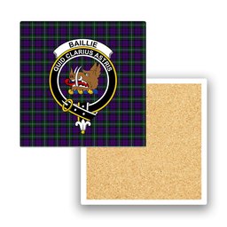 ScotsTee Shop Scottish Baillie Highland Society Crest Tartan Drinks Coasters – Wood, Rubber, Ceramic