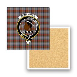 ScotsTee Shop Scottish Borthwick Dress Ancient Crest Tartan Drinks Coasters – Wood, Rubber, Ceramic