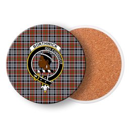 ScotsTee Shop Scottish Borthwick Dress Ancient Crest Tartan Drinks Coasters – Wood, Rubber, Ceramic