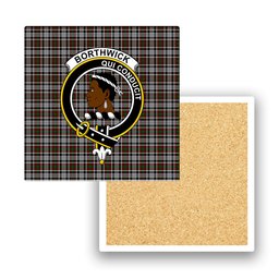 ScotsTee Shop Scottish Borthwick Dress Crest Tartan Drinks Coasters – Wood, Rubber, Ceramic