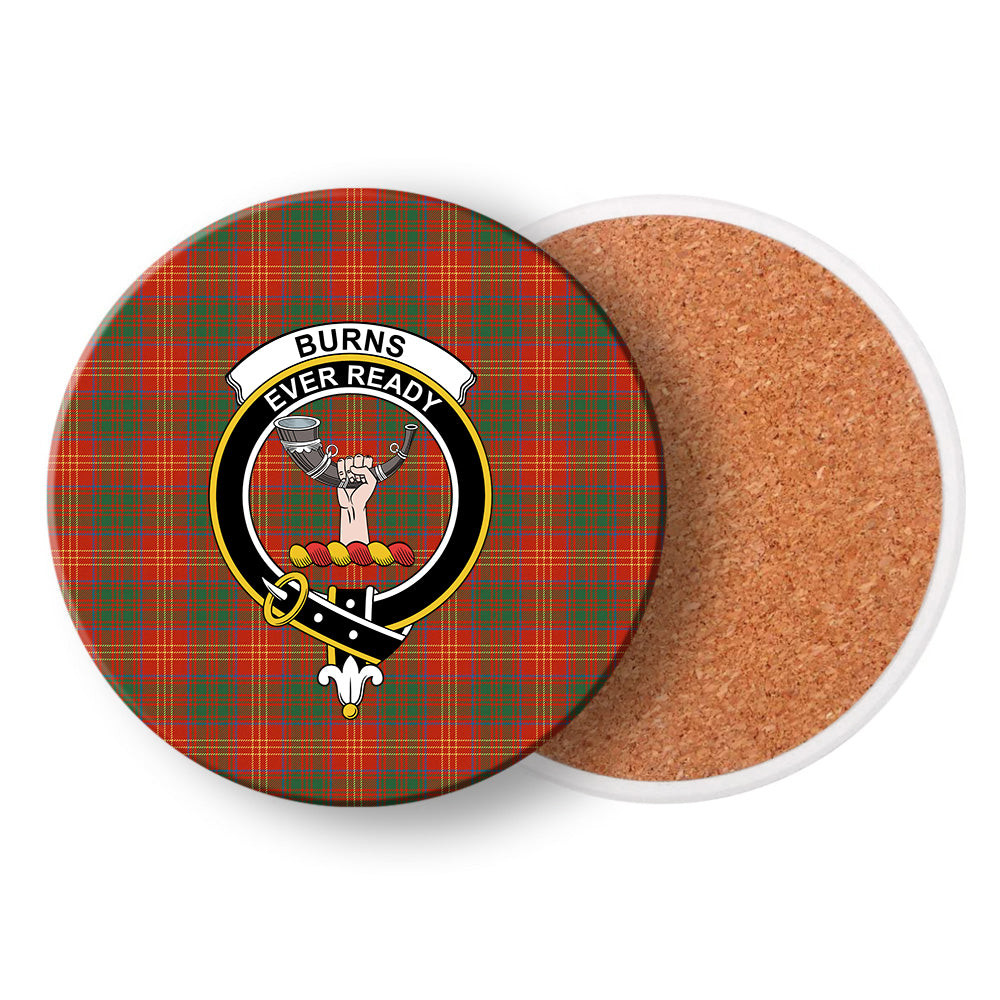 ScotsTee Shop Scottish Burns (Burns 1930) Ancient Crest Tartan Drinks Coasters – Wood, Rubber, Ceramic