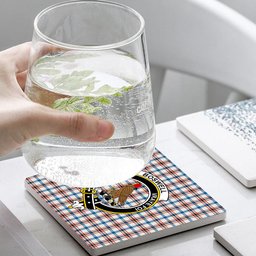 ScotsTee Shop Scottish Boswell Dress Ancient Crest Tartan Drinks Coasters – Wood, Rubber, Ceramic
