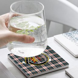 ScotsTee Shop Scottish Cameron of Erracht Dress Ancient Crest Tartan Drinks Coasters – Wood, Rubber, Ceramic