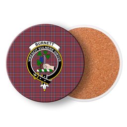 ScotsTee Shop Scottish Burnett Hunting Modern Crest Tartan Drinks Coasters – Wood, Rubber, Ceramic