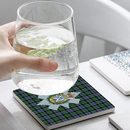 ScotsTee Shop Scottish Black Watch Coarse Kilt Ancient Crest Tartan Drinks Coasters – Wood, Rubber, Ceramic