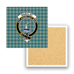 ScotsTee Shop Scottish Barclay Hunting #2 Ancient Clan Crest Tartan Drinks Coasters – Wood, Rubber, Ceramic
