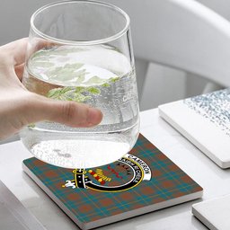 ScotsTee Shop Scottish Cameron Hunting Ancient Crest Tartan Drinks Coasters – Wood, Rubber, Ceramic