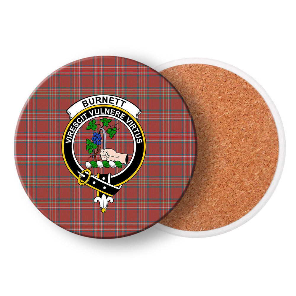 ScotsTee Shop Scottish Burnett Hunting Ancient Crest Tartan Drinks Coasters – Wood, Rubber, Ceramic