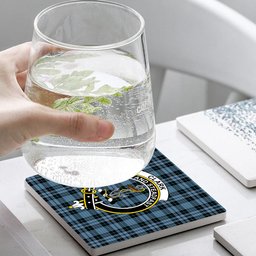 ScotsTee Shop Scottish Clark (Clergy) Ancient Clan Crest Tartan Drinks Coasters – Wood, Rubber, Ceramic