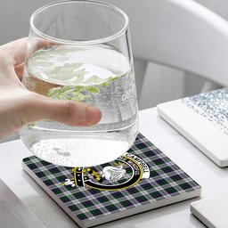 ScotsTee Shop Scottish Campbell of Cawdor Dress Crest Tartan Drinks Coasters – Wood, Rubber, Ceramic