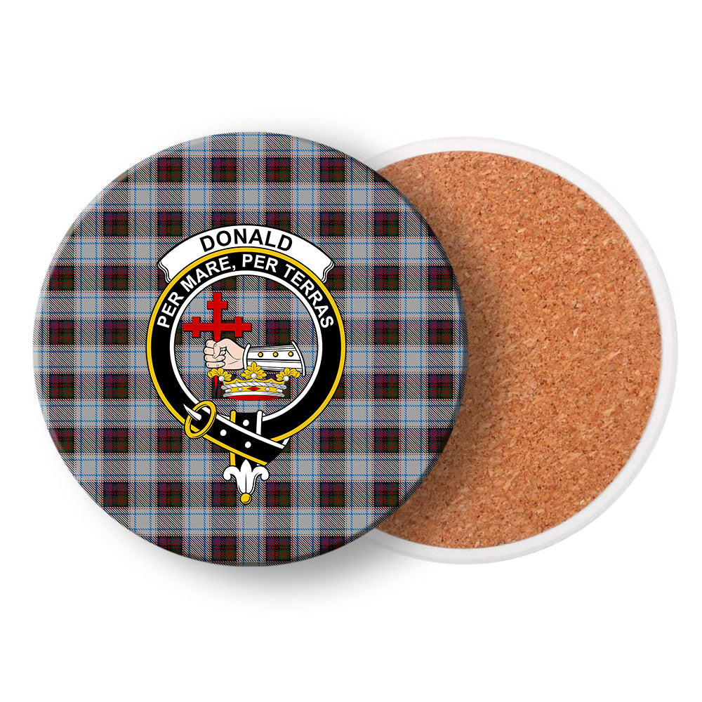 ScotsTee Shop Scottish Donald Dress Ancient Crest Tartan Drinks Coasters – Wood, Rubber, Ceramic
