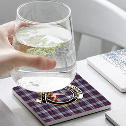 ScotsTee Shop Scottish Cooper Dress Dalgliesh 1 Crest Tartan Drinks Coasters – Wood, Rubber, Ceramic