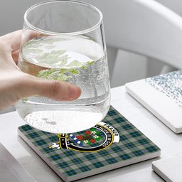 ScotsTee Shop Scottish Fraser Arisaid Crest Tartan Drinks Coasters – Wood, Rubber, Ceramic