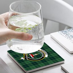 ScotsTee Shop Scottish Erskine Hunting Modern Crest Tartan Drinks Coasters – Wood, Rubber, Ceramic