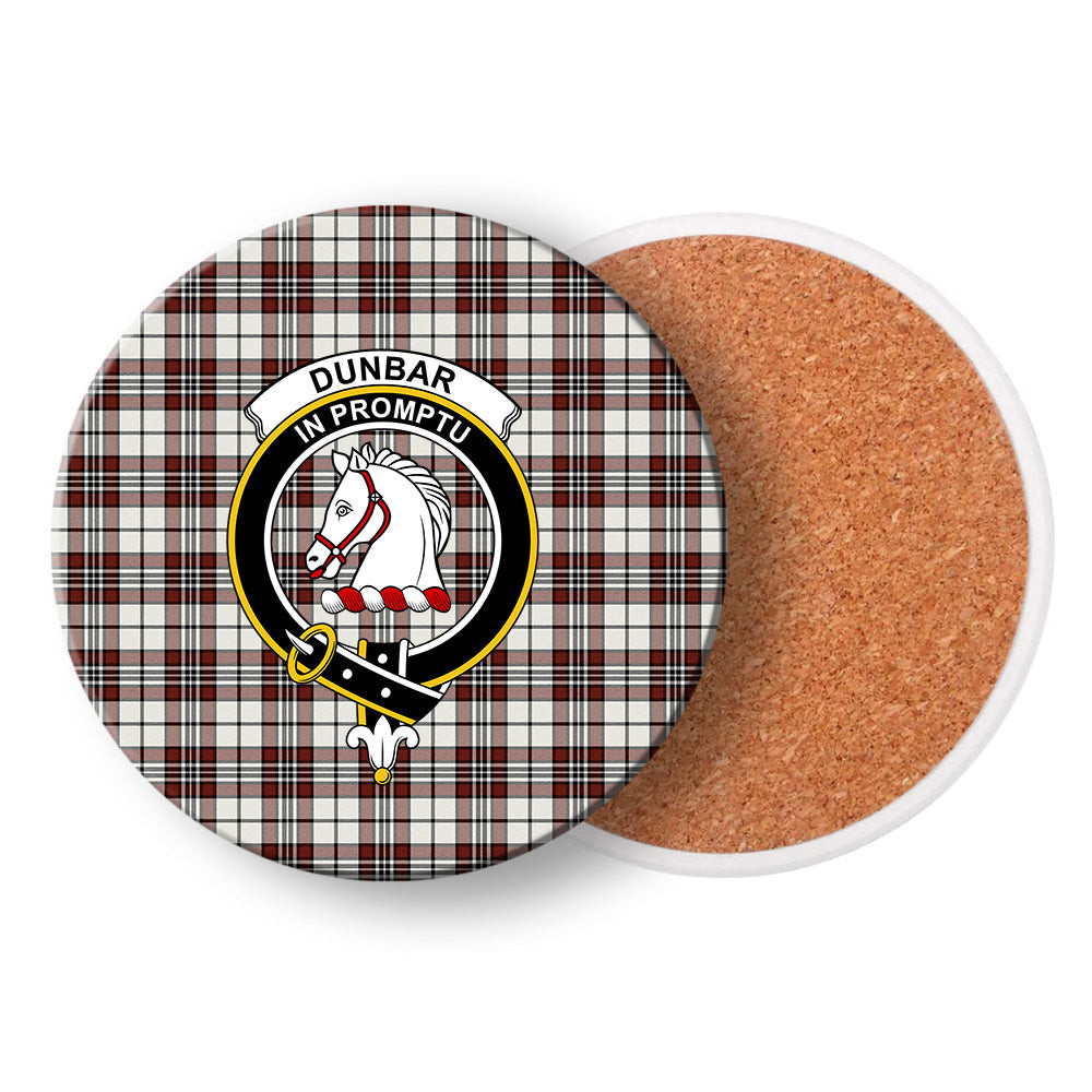 ScotsTee Shop Scottish Dunbar Plaid Ancient Crest Tartan Drinks Coasters – Wood, Rubber, Ceramic