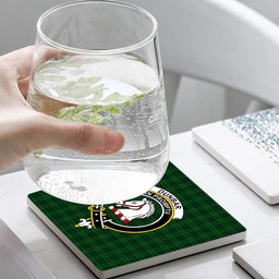 ScotsTee Shop Scottish Dunbar Hunting Crest Tartan Drinks Coasters – Wood, Rubber, Ceramic