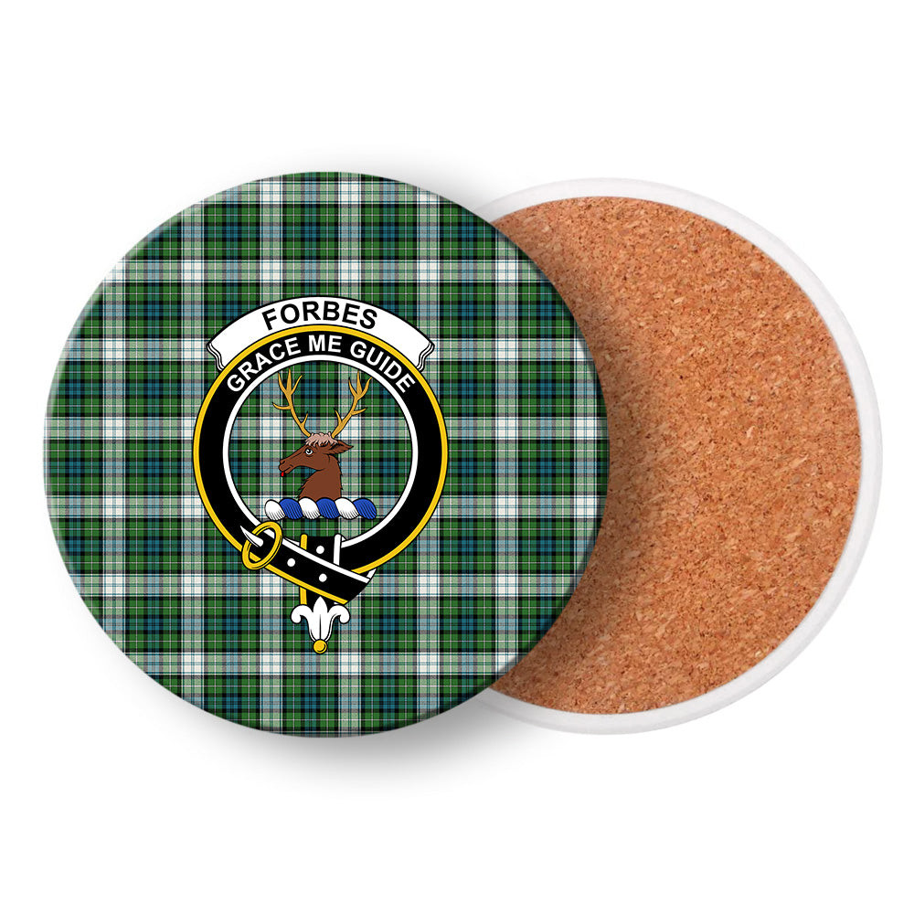 ScotsTee Shop Scottish Forbes Dress Ancient Crest Tartan Drinks Coasters – Wood, Rubber, Ceramic