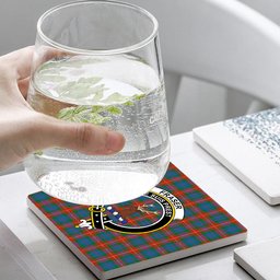 ScotsTee Shop Scottish Fraser of Lovat Ancient Crest Tartan Drinks Coasters – Wood, Rubber, Ceramic