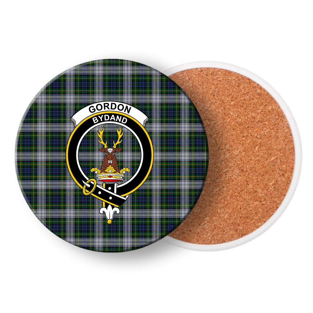 ScotsTee Shop Scottish Gordon Dress Crest Tartan Drinks Coasters – Wood, Rubber, Ceramic