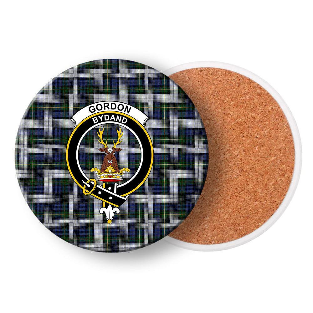 ScotsTee Shop Scottish Gordon Dress Original Crest Tartan Drinks Coasters – Wood, Rubber, Ceramic