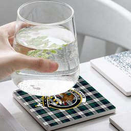 ScotsTee Shop Scottish Graham Dress Modern Crest Tartan Drinks Coasters – Wood, Rubber, Ceramic