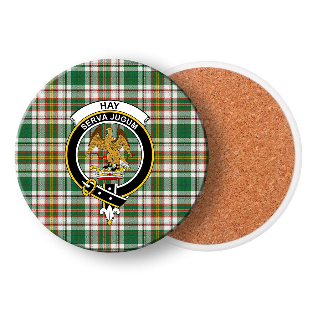 ScotsTee Shop Scottish Hay Dress Ancient Crest Tartan Drinks Coasters – Wood, Rubber, Ceramic