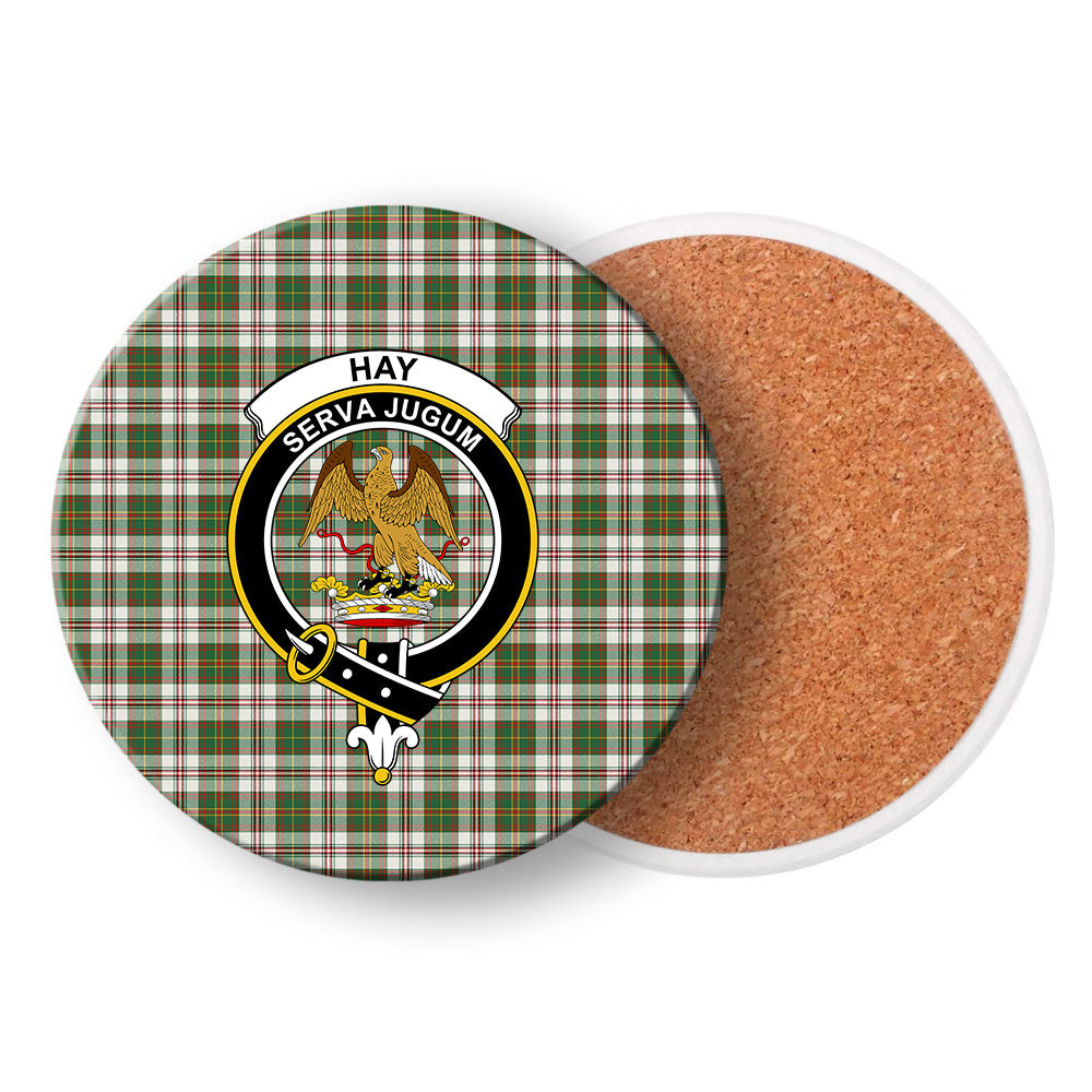 ScotsTee Shop Scottish Hay Dress Modern Crest Tartan Drinks Coasters – Wood, Rubber, Ceramic