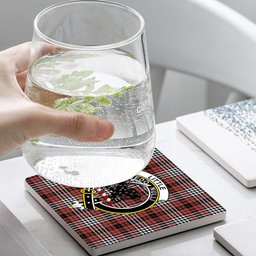 ScotsTee Shop Scottish Little of Morton Rigg Ancient Crest Tartan Drinks Coasters – Wood, Rubber, Ceramic