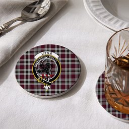 ScotsTee Shop Scottish Little Dress Crest Tartan Drinks Coasters – Wood, Rubber, Ceramic