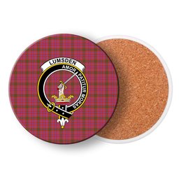 ScotsTee Shop Scottish Lumsden of Clova Ancient Crest Tartan Drinks Coasters – Wood, Rubber, Ceramic