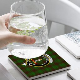 ScotsTee Shop Scottish MacAlister of Glenbarr Hunting Crest Tartan Drinks Coasters – Wood, Rubber, Ceramic