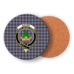 ScotsTee Shop Scottish Gayre Hunting Modern Crest Tartan Drinks Coasters – Wood, Rubber, Ceramic
