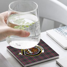 ScotsTee Shop Scottish Graham of Airth Ancient Crest Tartan Drinks Coasters – Wood, Rubber, Ceramic