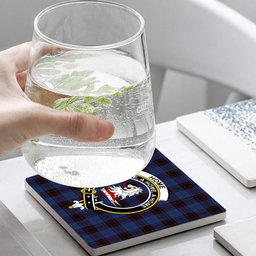 ScotsTee Shop Scottish Home Vestiarium Scoticum Crest Tartan Drinks Coasters – Wood, Rubber, Ceramic